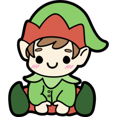 cute christmas santa's elf