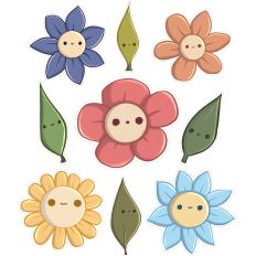 Cute Floral Spring Sticker Sheet