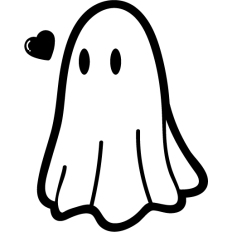 cute ghost in love