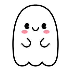 Cute Ghost SVG | Halloween Clipart
