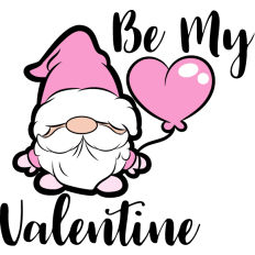cute gnome be my valentine