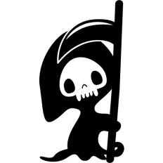 cute grim reaper simple