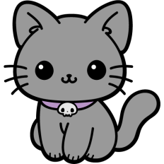 cute black cat halloween