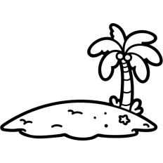 cute island outline