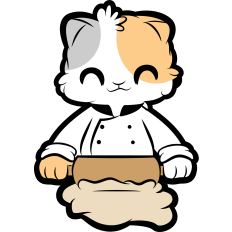cute kitten chef