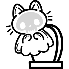 cute kitten ghost