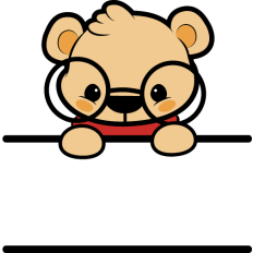 cute teddy bear label