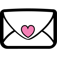 cute love envelope