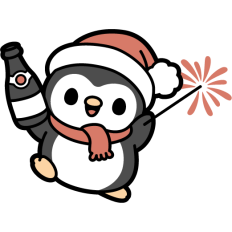cute party penguin