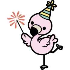 cute party flamingo 