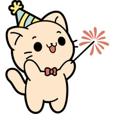 cute party kitten