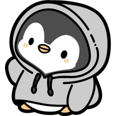 cute penguin with hoodie