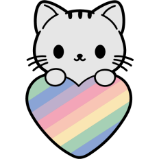 cute pride kitten