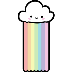 cute rainbow bookmark