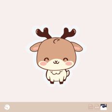 Adorable Deer Silhouette