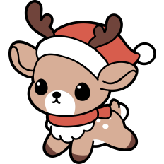 cute christmas reindeer