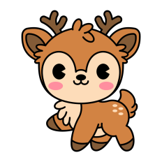 Cute Reindeer SVG | Christmas Clipart