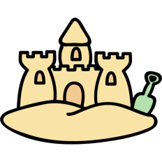 sand castle cartoon