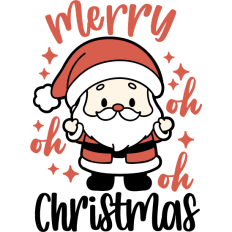 cute santa claus merry christmas