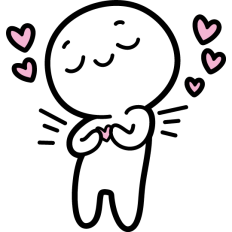 simple stick man in love