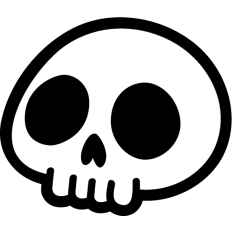 cute simple skull