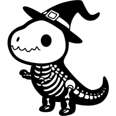 cute skeleton t rex