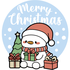cute snowman christmas card
