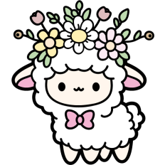 cute spring sheep