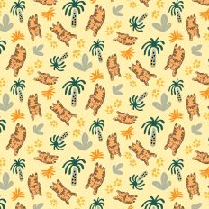 Cute Sleeping Tiger Repeating Pattern