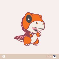 Adorable Dino Silhouette