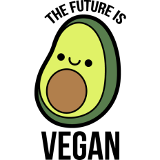cute vegan avocado