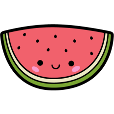 kawaii watermelon slice