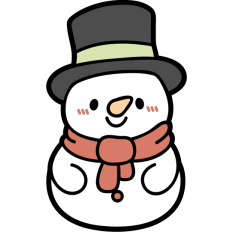 cute winter snowmen