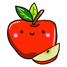 Cute Apple Sticker
