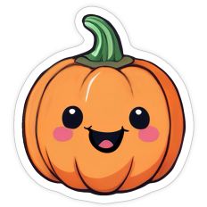 Cute Pumpkin Sticker