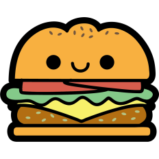 kawaii hamburger