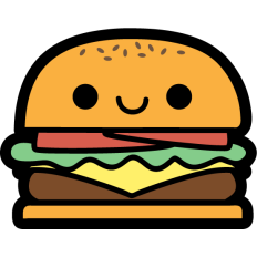 kawaii hamburger