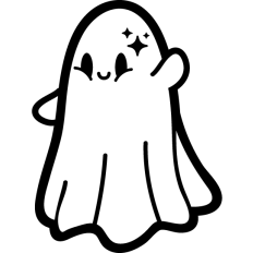 cute happy ghost