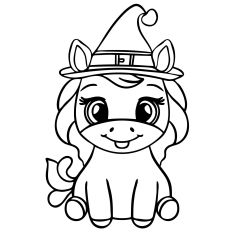 Cute Pony Thanksgiving Cut File