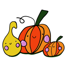 Cute Pumpkins Sticker