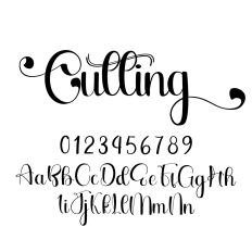 Cutting Font