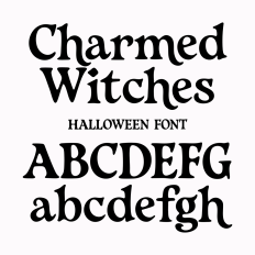BFC Charmed Witches Spooky Halloween Serif Font