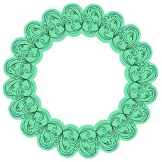 Ornamental Scrolly Border Frame SVG Design