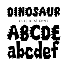 BFC Dinosaur Kids Font