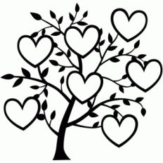 7 heart family tree