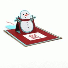 a2 snowman slider card