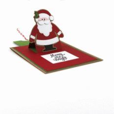 a2 santa slider window card