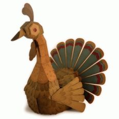 turkey folk art 3d box