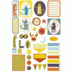 monsters planner stickers