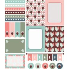 acorn blush planner stickers